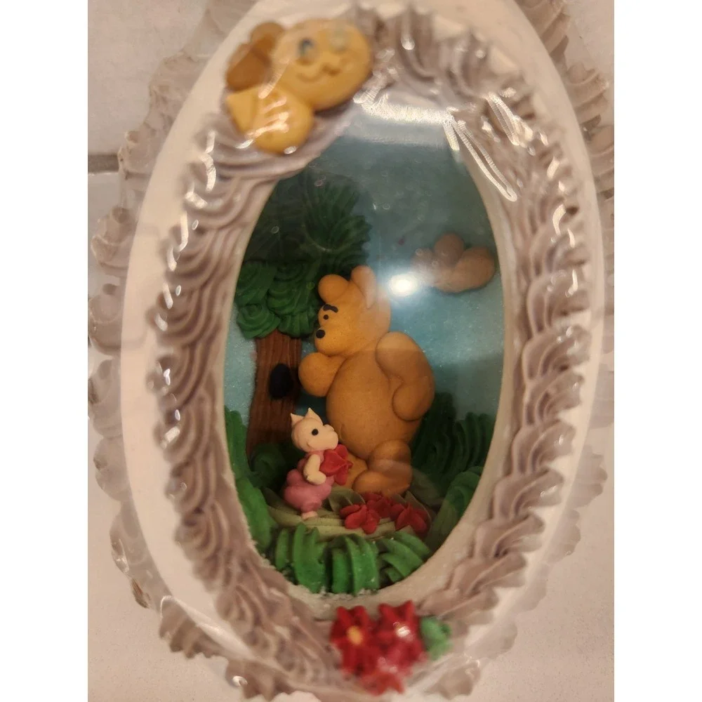 Vintage Sugar Easter Egg Diorama Decoration Winnie The Pooh & Piglet Chick‎ 5